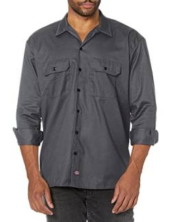 Dickies Herren Freizeithemd Streetwear Male Shirt Long Sleeve Work, Grau (Charcoal Grey Ch), XXXL von Dickies