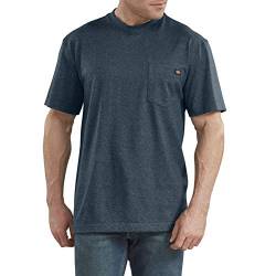 Dickies Herren Heavyweight Crew Neck Short Sleeve Tee Big-Tall T-Shirt, Baltic Blue Heather, 4X-Large Groß von Dickies