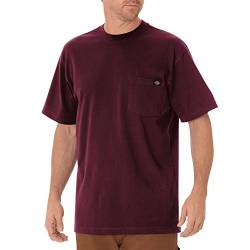 Dickies Herren Heavyweight Crew Neck Short Sleeve Tee Big-Tall T-Shirt, burgunderfarben, 4X-Large Groß von Dickies