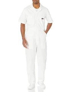 Dickies Herren Kurzärmeliger Overall Arbeitsoverall, Weiss/opulenter Garten, X-Large Hoch von Dickies