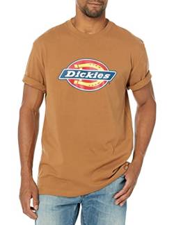 Dickies Herren Kurzarm Tri-Color Logo Graphic T-Shirt, Braune Ente, S von Dickies