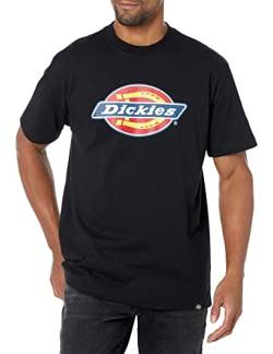 Dickies Herren Kurzarm Tri-Color Logo Graphic T-Shirt, Strick schwarz, 2X von Dickies