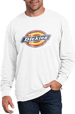 Dickies Herren Long Sleeve Regular Fit Logo Tee T-Shirt, Weiß, Mittel von Dickies