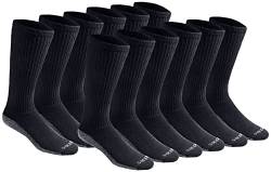 Dickies Herren Multipack Dri-Tech Moisture Control Stiefelsocken Lässige Socke, Schwarz (12 Paar), 37.5-46 EU von Dickies