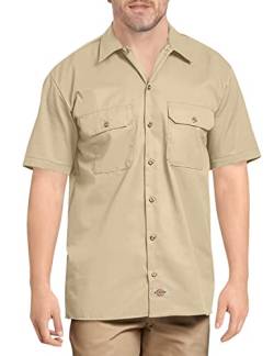 Dickies Herren Pracovní košile krátkým rukávem Button Down Arbeitshemd, Desert Sand, XL EU von Dickies