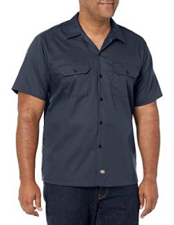 Dickies Herren Short-Sleeve Flex Work Shirt Slim Fit Button Down Hemd, anthrazit, Groß von Dickies