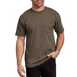 Dickies Herren Short Sleeve Heavyweight Crew Neck Pocket T-Shirt Henley-Hemd, Mushroom, Groß von Dickies