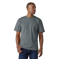 Dickies Herren Short Sleeve Heavyweight Crew Neck Pocket T-shirt Henley Hemd, Blau - Smoke Blue, L EU von Dickies