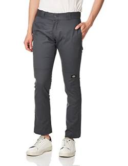 Dickies Herren Skinny-Straight Arbeitshose mit Zwei Knien Hose, Dunkelgrau, 38W / 32L von Dickies