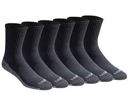 Dickies Men's Dri-tech Moisture Control Crew Socks (6 & 12, Comfort Length Black (6 Pairs), Shoe Size: 6-12 von Dickies