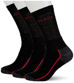 Dickies - Socks for Men, Cordura Work Socks, Pack of 3 Pairs, Black, 113 von Dickies