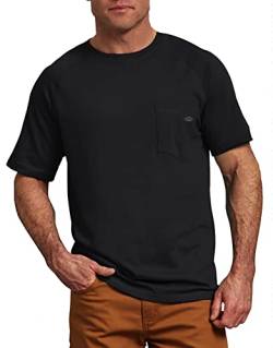 Dickies - T-Shirt for Men, Classic T-shirt with Short Sleeves, Temp-iQ Sun Protection, Black, L von Dickies
