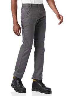 Dickies - Trousers for Men, Duck Carpenter Pants, Regular Fit, Stone Wash Grey, 34W von Dickies