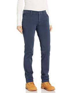 Dickies - Trousers for Women, Perfect Fit Straight Leg Pants, Action Flex Technology, Navy Blue, 12/31 Regular von Dickies