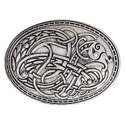 Dickly Antike Nordische Wikinger Brosche Anstecknadel, Elegantes Design, Silber von Dickly
