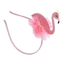 Dickly Flamingo-Haarreifen, Kopfschmuck, Haarband, Stirnband für Mädchen, Kinder, Bühnenauftritt, Urlaub, tropische Themenparty von Dickly