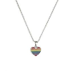 Dickly Glänzende Regenbogen Halskette für LGBTQ+ Gemeinschaft; Einzigartiges Design von Dickly