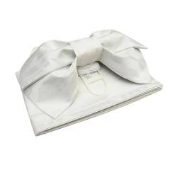 Dickly Kimono Obi Japanischer Gürtel Gürtel Taillengurt Langlebig Einfach anzuziehen Leichter klassischer Schleifenbund Geisha-Taillengürtel, Weiß von Dickly