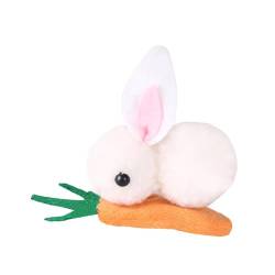 Dickly Osterhase, pelzige Haarspangen, Haarnadel, Plüsch-Haarspangen, Haar-Styling-Klammern zum Einkaufen, Herbst, Geburtstag, Geschenk, Freizeit, Weiß von Dickly