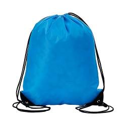 Dickly Rucksack mit Kordelzug, Kordelzugbeutel, große PE-Beutel, Ballhalter, Sack, Rucksack für Kinder, Erwachsene, Frauen, Basketball-Reisen, Blau von Dickly