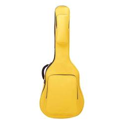 Dickly Tragbare Bass-Gigbag, E-Bass-Tasche, gepolstertes Softcase, wasserdichte Bassgitarren-Tasche, für akustische Klassische Gitarrenbässe, Gelb von Dickly