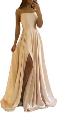 Didadihu Abiballkleider Abendkleid Damen Ballkleid Rückenfreies Mit Schlitz Tüll Hochzeitskleid Brautkleid Elegant Lang Abschlusskleid Cocktailkleid Lange Sexy Jugendweihe Kleider Damen von Didadihu