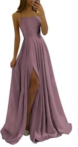 Didadihu Abiballkleider Abendkleid Damen Ballkleid Rückenfreies Mit Schlitz Tüll Hochzeitskleid Brautkleid Elegant Lang Abschlusskleid Cocktailkleid Lange Sexy Jugendweihe Kleider Evening Dress von Didadihu