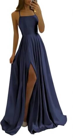 Didadihu Abiballkleider Abendkleid Damen Ballkleid Rückenfreies Mit Schlitz Tüll Hochzeitskleid Brautkleid Elegant Lang Abschlusskleid Cocktailkleid Lange Sexy Jugendweihe Kleider Evening Dress von Didadihu