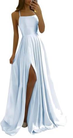 Didadihu Abiballkleider Abendkleid Damen Ballkleid Rückenfreies Mit Schlitz Tüll Hochzeitskleid Brautkleid Elegant Lang Abschlusskleid Cocktailkleid Lange Sexy Jugendweihe Kleider Evening Dress von Didadihu