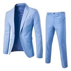 Didadihu Anzug Sommer Grün Anzughose Hellblau Outfit 3 Teilig Regular Smoking Kingsman Hochzeit Leicht Komplett Set Zara Blazers von Didadihu