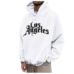 Didadihu Los Angeles Tshirt Herren - Oversized Hoodie Los Angeles Tshirt Oversize Hoodie Lila Tshirt Herren Zip Up Hoodie Y2k Sweatjacke Teenager Mädchen Y2k Shirt Men von Didadihu