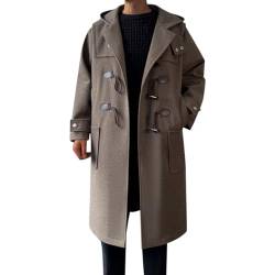 Didadihu Mantel Herren : Lange Langer Winterjacke Kurz Lang Winter Jacke Stehkragen Jacke Winter Regular Mantel Ubergangsjack Trench Coat Elegant Kaschmir von Didadihu