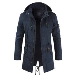 Didadihu Skijacke Herren : Ohne Kapuze Herren-Jacken Lange Jacke Winterjacke Grobstrick Teenager Winter Jacket Strickjacke Strickjacken Softshell Men,Blau,4XL von Didadihu