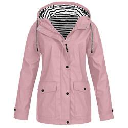 Didadihu Übergangsjacken Damen Günstig, Jacke Outdoor Frühling Segeljacke Winter Mäntel Atmungsaktiv Herbst Steppjacke Windbreaker Leichte Mit Kapuze Wanderausrüstung Raincoat Intersport von Didadihu