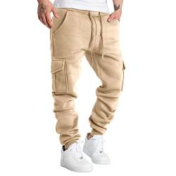 Didadihu Warme Hose Herren - Fleece Baggy Trainingshose Gefüttert Verdickte Winter Hosen Baumwolle Thermohose Thermo Dicke Fleecehose Freizeithose Jogginghosen Schlupfhose von Didadihu