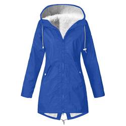 Didadihu Winter Jacket Damen - Dicke Trenchcoat Mit Fell Lange Winterjacke Lang Mit Fell Parka Sale Mäntel Schwarz Kurz Steppmantel Pullover Softshelljacke Elegant von Didadihu