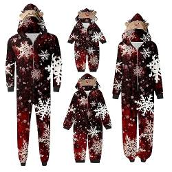 Familien Pyjama Weihnachten:Weihnachten-Familie-Outfit Winter Warm Weihnachtspyjama-Familie-Set Schlafanzüge : Männer Frauen Kind Kuschelig Nachtwäsche Hausanzug Nachthemd Weihnachtsoutfit von Didadihu