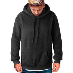 Fleecejacke Herren Gefüttert Leichte Winterjacke Outdoor Zipper Jacket Tacvasen Fleecepullover Kapuze Teddyfleece Fleecejacke Sweater Strickfleecejacke Microfleece Norway von Didadihu