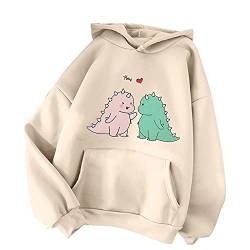 Hoodie Mädchen - Sachen Partner Coole Clothes Japan Clothes Kawaii Cute Anziehsachen Klamotten Dino Girls Klamotten Pullis Anziehsachen Trend Couple von Didadihu