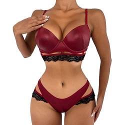 Reizwäsche Für Sex Männer - Dessous Damen Sexy Unterwäsche Erotic Clothing Büstenhebe Offen Leder Dessous Frauen Für Sex Leder Dessous Frauen Reizwäsche Für Sex Damen Erotische Bhs Damen Dessous Eroti von Didadihu