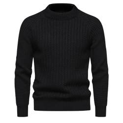 Rollkragenpullover Herren Baumwolle Mit Kragen Merinowolle Sweatshirt Schwarz Sweater Regular Langarmshirt V Usschnitt Merino Rollkragenpullover Strickpulli Shirt Rundhalsausschnitt Grau von Didadihu