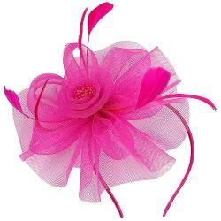 Didiseaon Fascinator-Stirnband Fascinator-Hut Tee-Party-Kopfbedeckung Damen-Fascinator - Tee-Party-Hut Stirnband Für Die Teeparty von Didiseaon