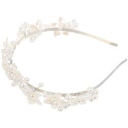 Didiseaon Hochzeits-stirnband Haarschmuck Für Die Hochzeit Strandkrone Hochzeitskopfschmuck Blumenstirnbänder Für Frauen Hochzeitsaccessoires Für Frauen Braut Perle Legierung von Didiseaon