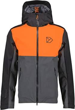 Didriksons M Harp Jacket Colorblock-Orange - Funktionale wasserdichte Herren Jacke, Größe XL - Farbe Multicolour von Didriksons