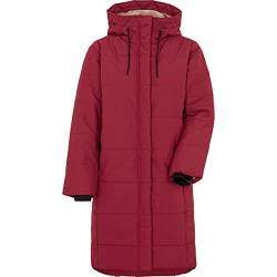 Didriksons W Sandra Parka Rot - Warmer wasserdichter Damen Winter Parka, Größe 34 - Farbe Ruby Red von Didriksons