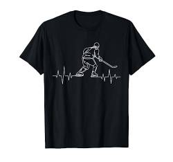 Eishockey Herzschlag Hockey Spieler Mannschaft Geschenk T-Shirt von Die Besten Eishockey & Wintersport Geschenkideen