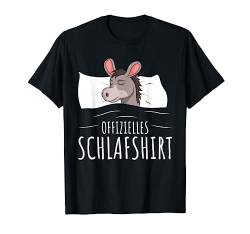 Offizielles Schlafshirt Esel Schlaf Schlafanzug T-Shirt von Die Besten Esel Flüsterer Geschenke