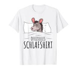 Offizielles Schlafshirt Esel Schlaf Schlafanzug T-Shirt von Die Besten Esel Flüsterer Geschenke