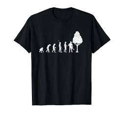 Evolution Holzfäller Baum Wald Holz Forstarbeiter Geschenk T-Shirt von Die Besten Holzfäller Holz Kettensäge Forst Tees
