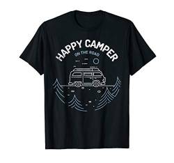 Nix Wie Weg! Happy Camper Camping Wohnwagen T-Shirt von Die Besten Wohnwagen Camper T-Shirts